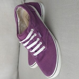 VANS Classic Purple Low Top Canvas Sneaker Shoes Womens Size 8 US